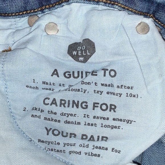 MADEWELL denim the high rise slim boyjean Boyfriend fit distressed jeans size 25 - Picture 10 of 16